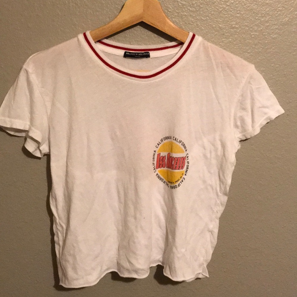 Brandy Melville Cropped LA Tee